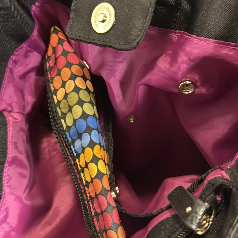 Franco Sarto Tote bag Colorful Striped with small mini bag snaps in or comes out